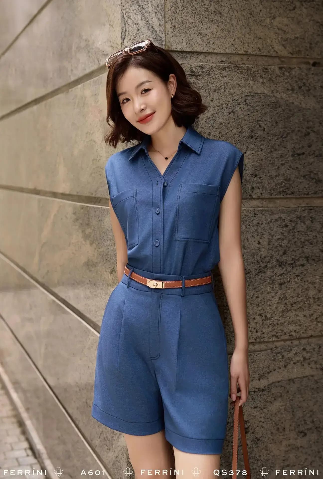 Quần Short Denim Hiện Đại