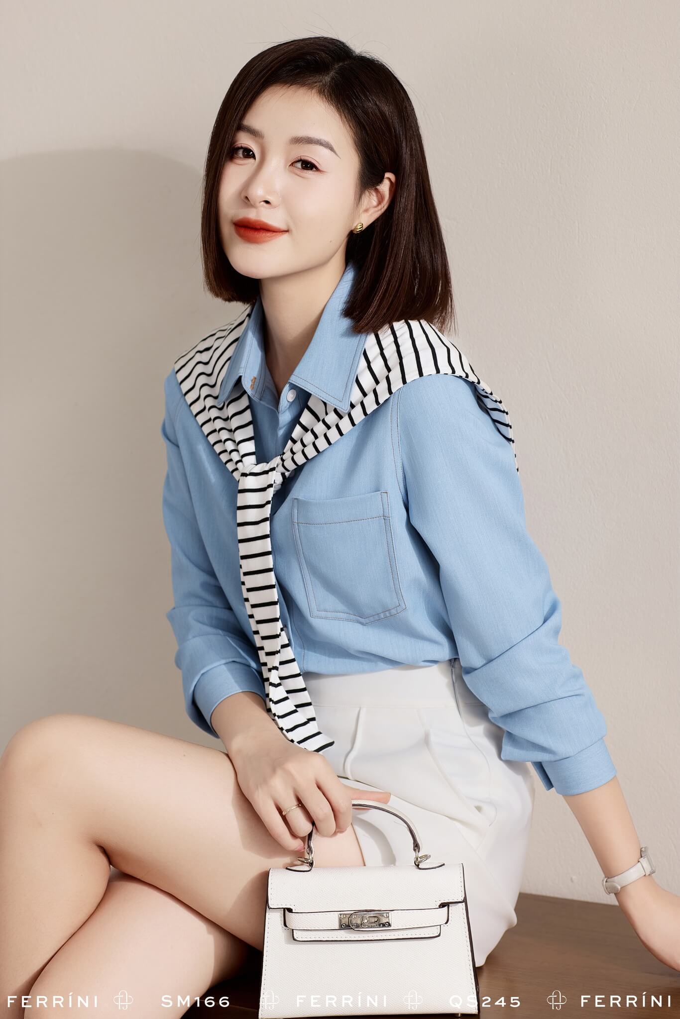 SƠ MI DENIM SM166