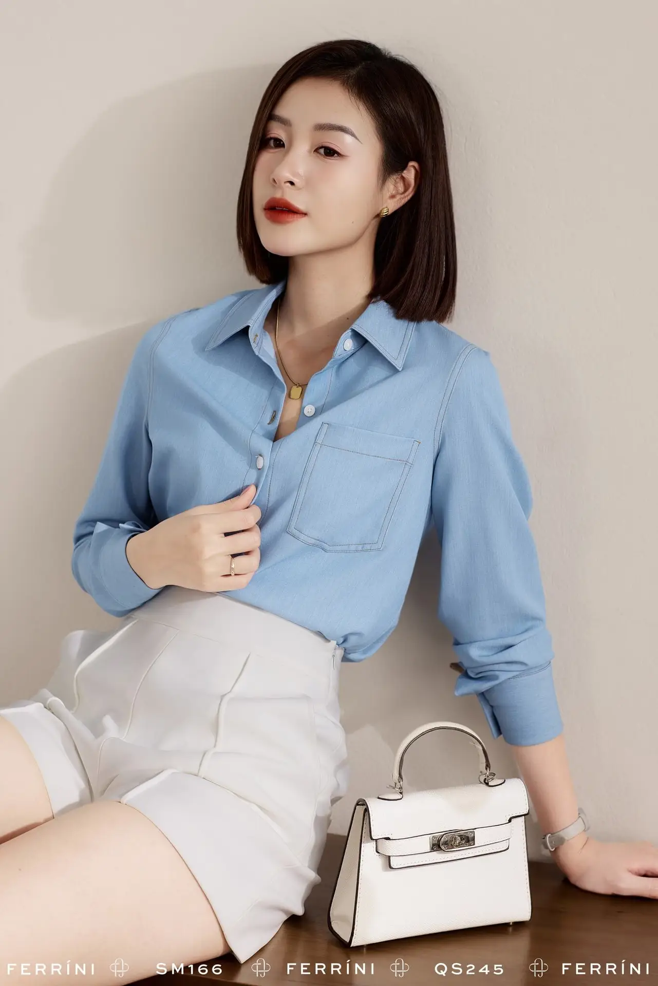 SƠ MI DENIM SM166