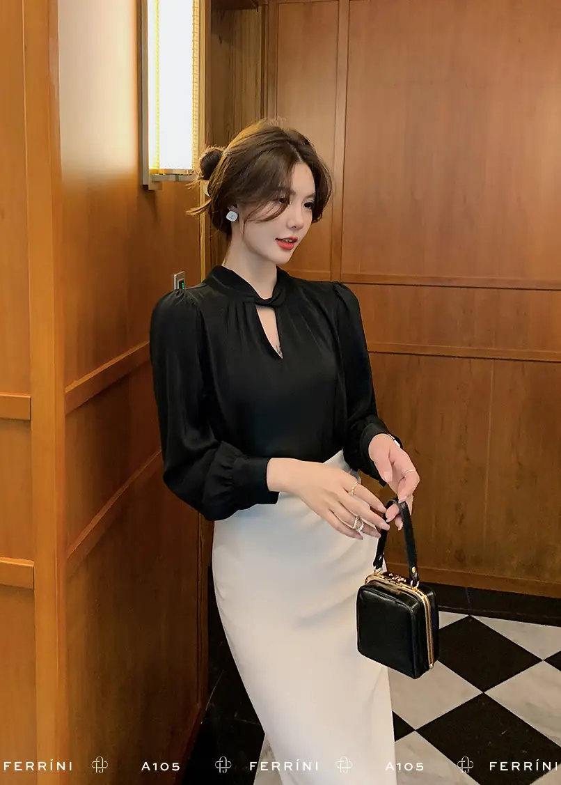 SƠ MI LỤA A105
